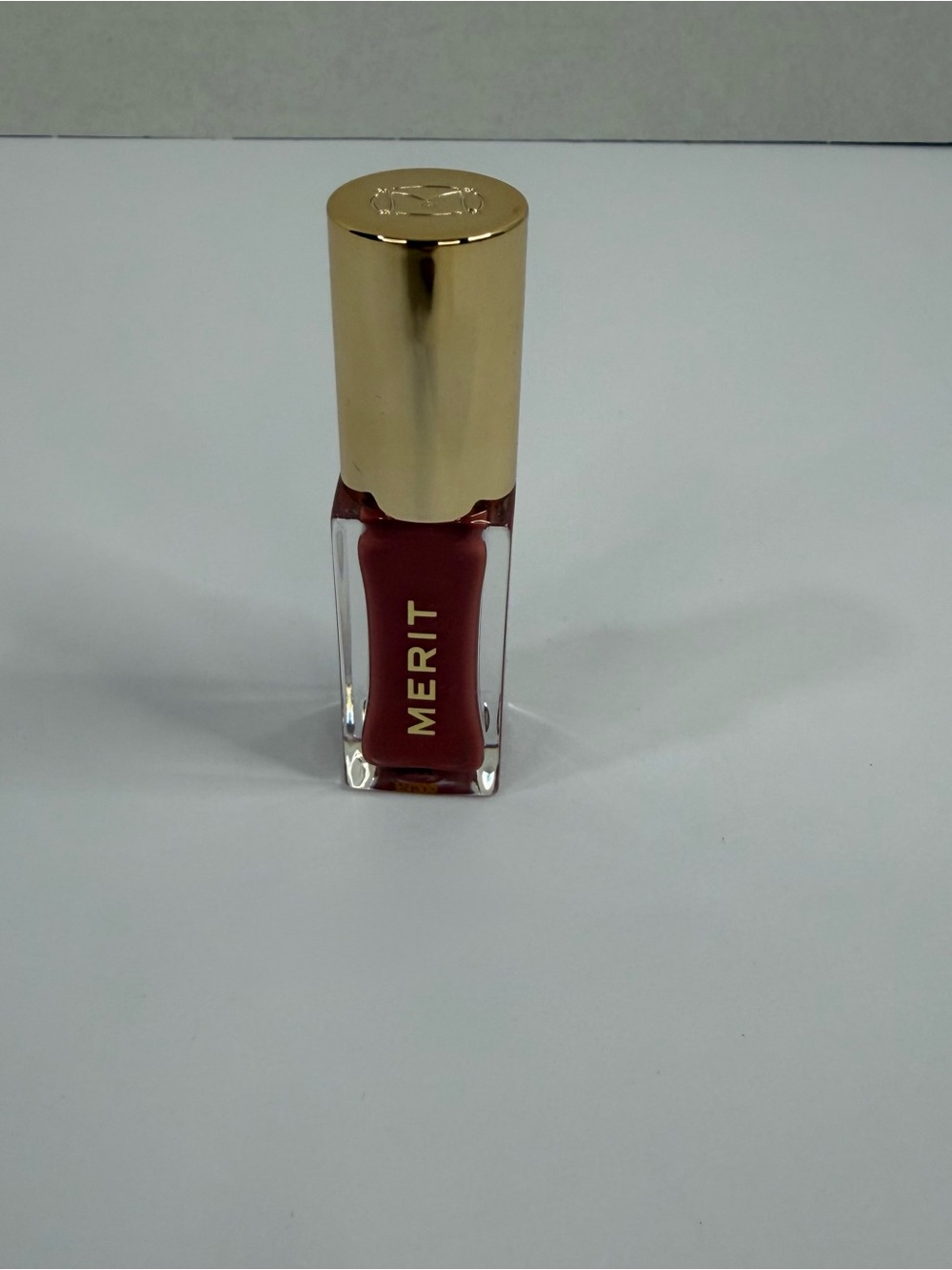 NIB MERIT Shade Slick Tinted Lip Oil Pink Beet Full Size Clean Vegan